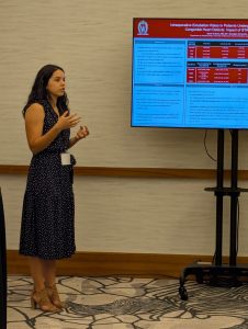 Photo of Dr. Saenz presenting at MARC.
