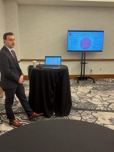 Photo of Dr. Engel presenting at MARC.