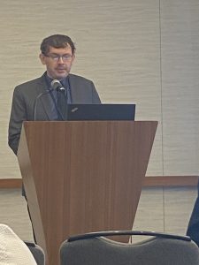 Photo of Dr. Kennedy presenting at MARC.