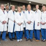 Transplant faculty photo taken at University Hospital in 2025.